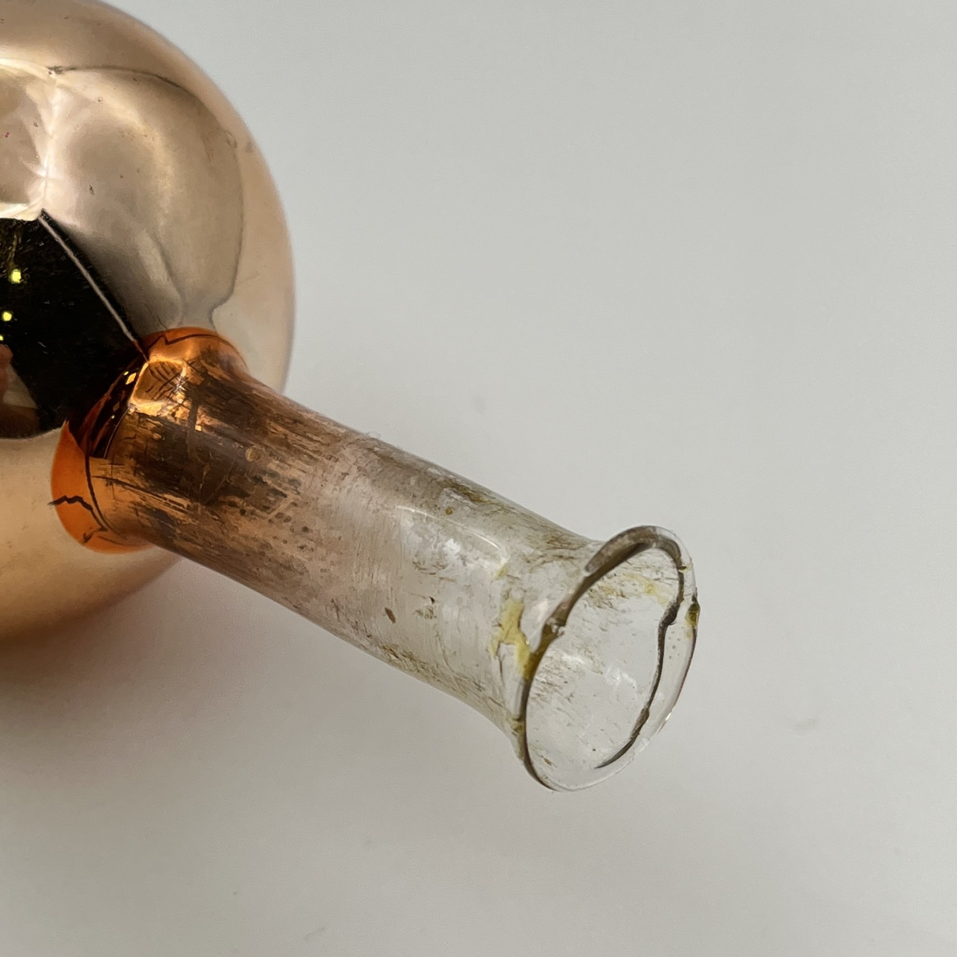 Ёлочная игрушка (навершие) "Пика", стекло, СССР, 1970-1990 гг.