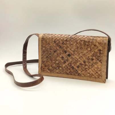 Плетеная женская сумка с имитацией змеиной кожи, искусственная кожа, металл, текстиль