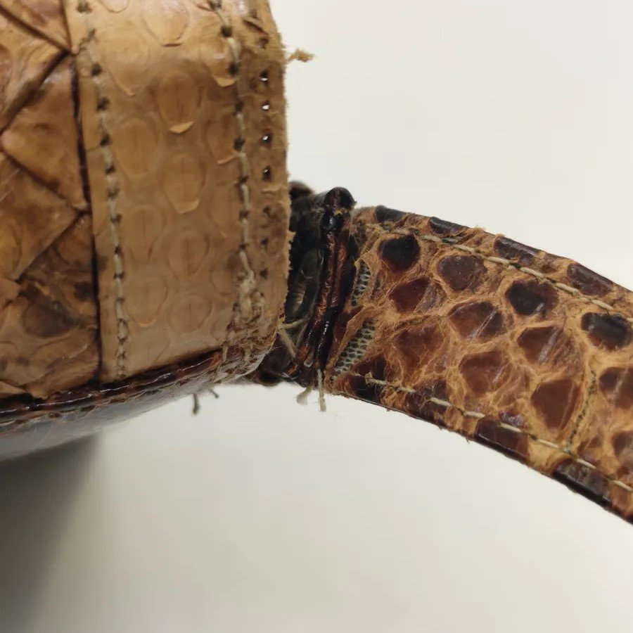 Плетеная женская сумка с имитацией змеиной кожи, искусственная кожа, металл, текстиль