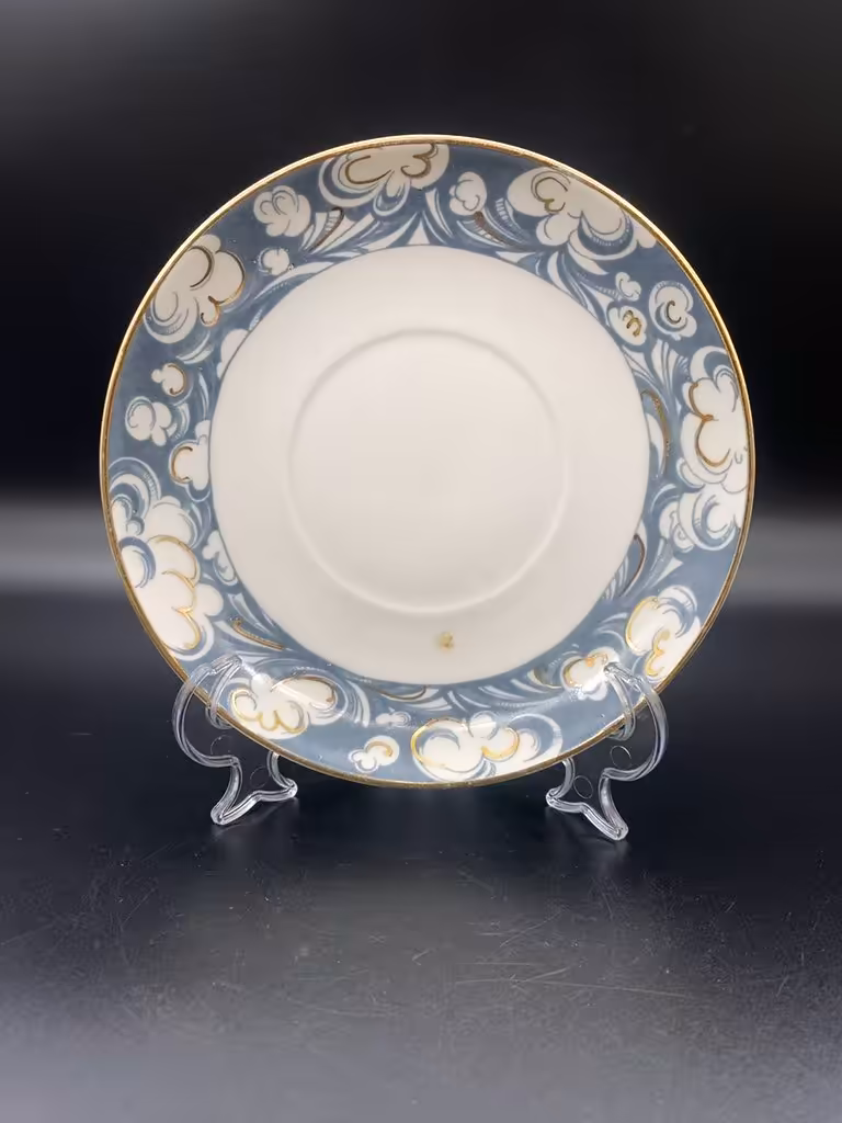 Десертная тарелка, фарфор, Ленинградский фарфоровый завод (ЛФЗ), СССР, 1970-1980 гг., Ленинградский фарфоровый завод (ЛФЗ)