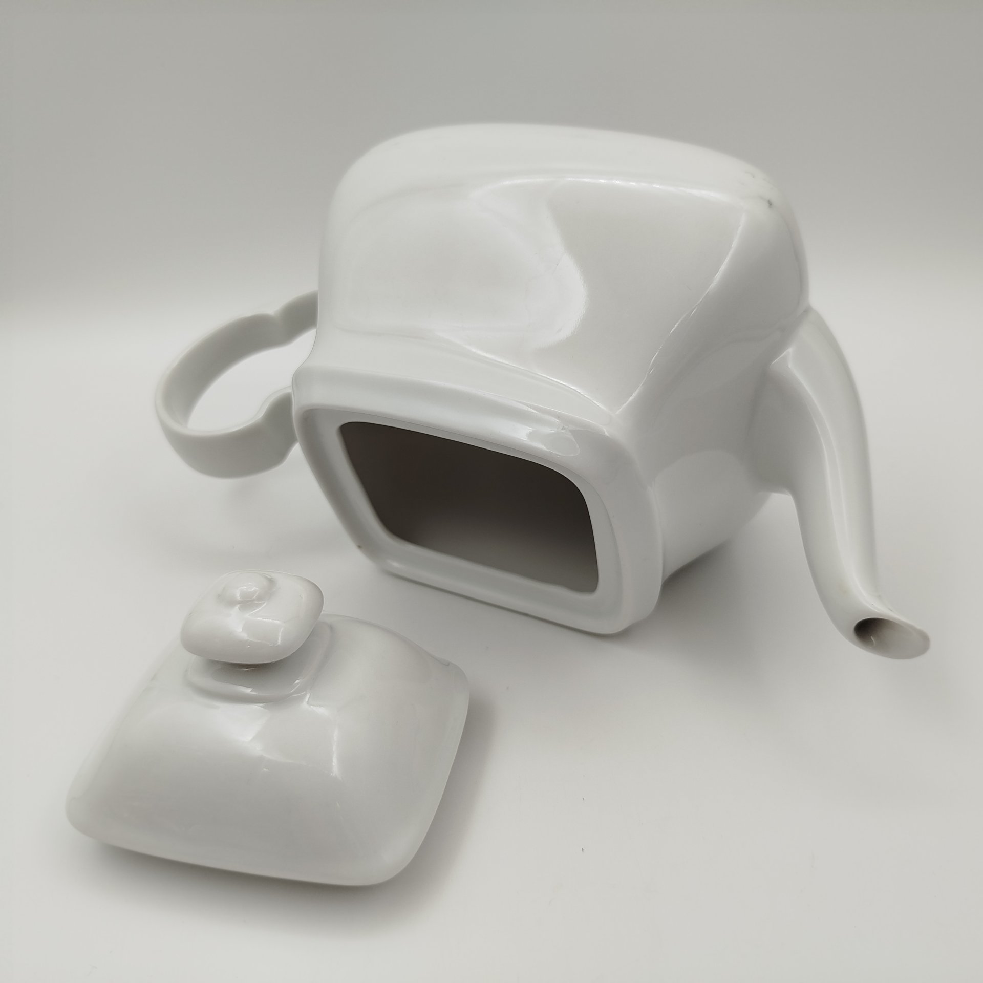 Чайник с лаконичным декором, фарфор, Zeh Scherzer, Германия, 1960-1991 гг.