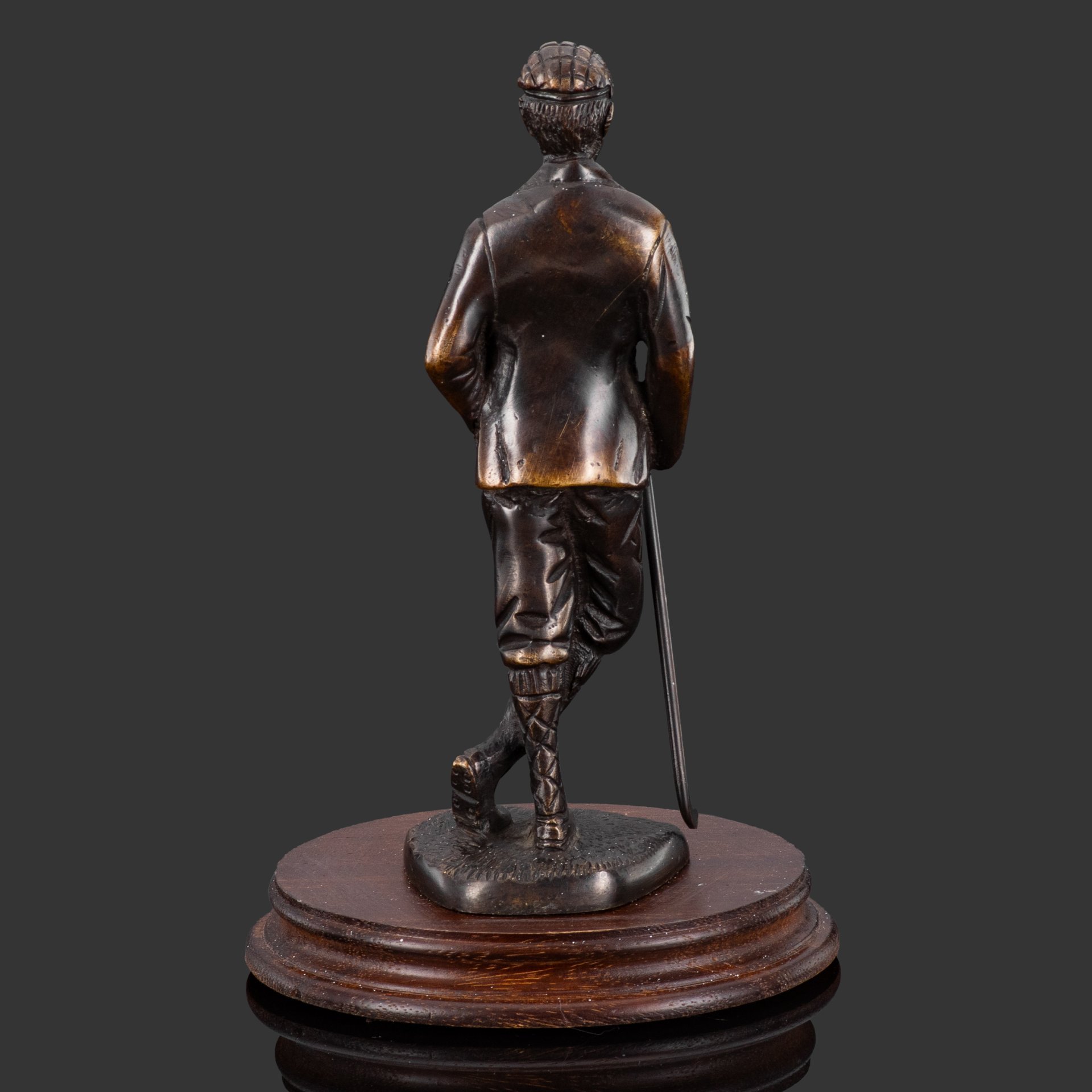 Статуэтка "Гольфист", бронза, литье, дерево, Западная Европа, 1970-1990 гг.