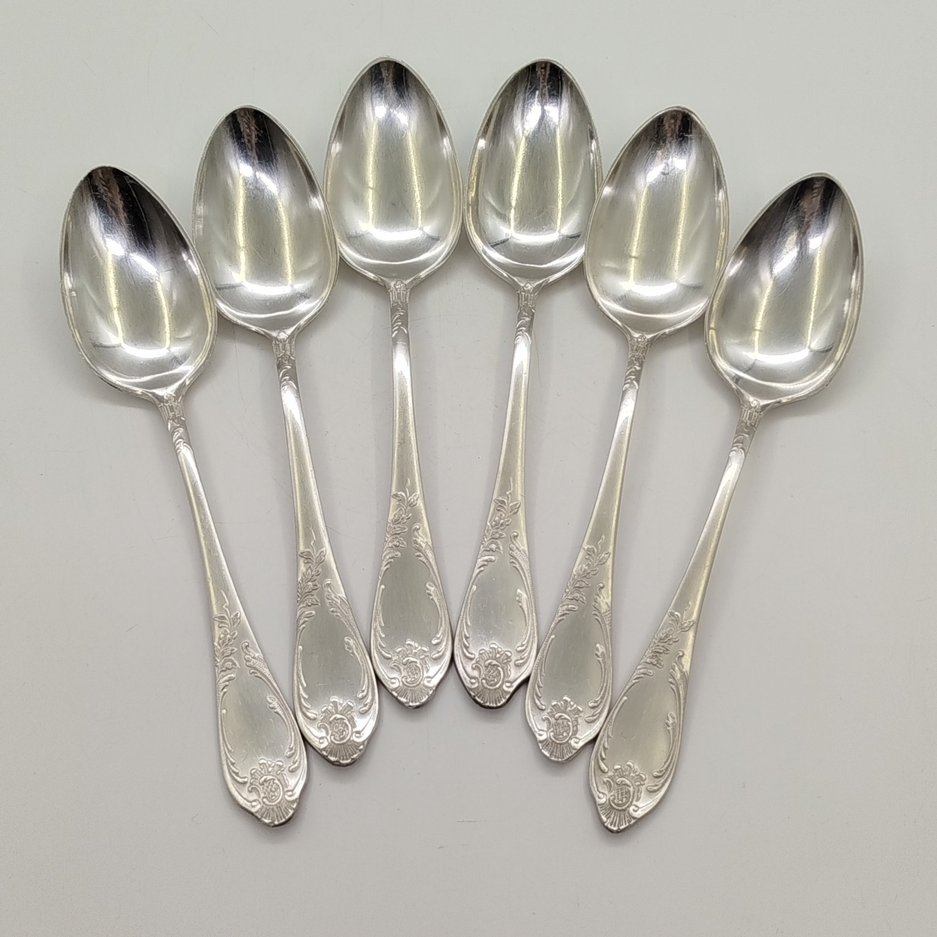 Набор из 6-ти столовых ложек с растительным декором