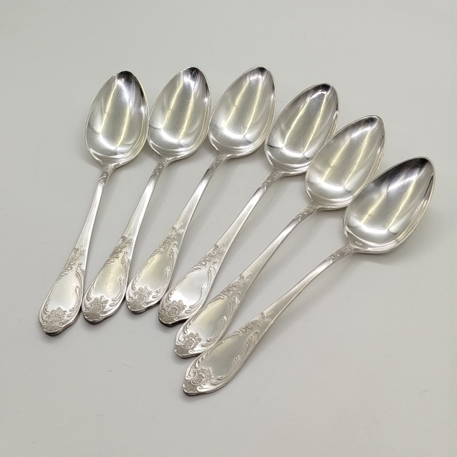Набор из 6-ти столовых ложек с растительным декором
