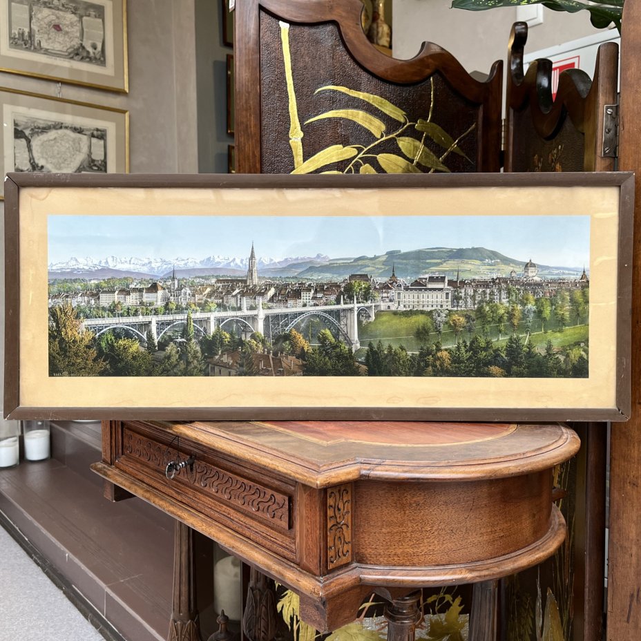 Картина "Пейзаж. Вид на город Берн"