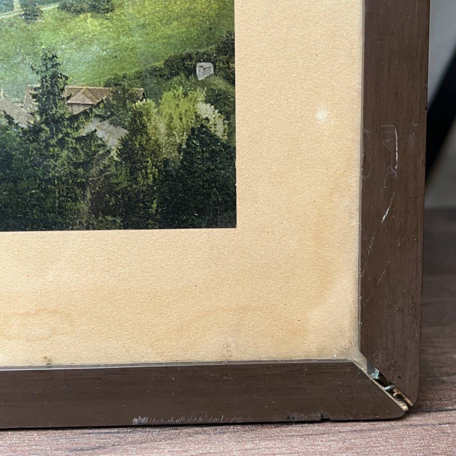 Картина "Пейзаж. Вид на город Берн"