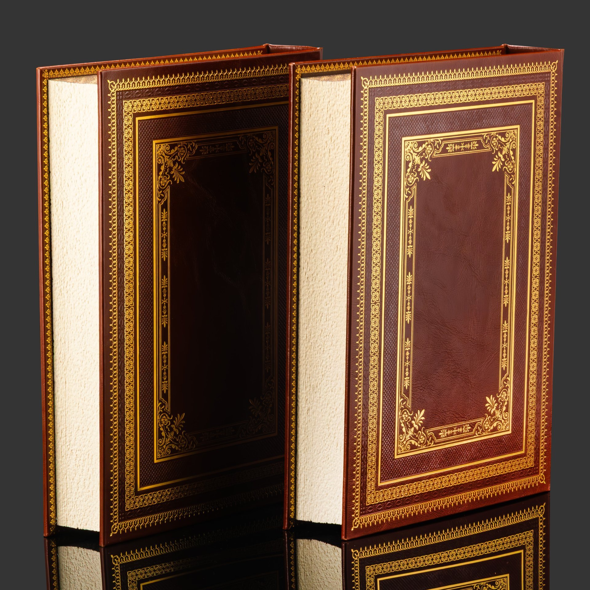 Книга в кожаном переплете "История малой России" в 2-х томах, репринтное издание, бумага, кожаный переплет, тиснение, золочение, обрез с принтом и золочением, в кожаном футляре и бархатной подарочной упаковке, Российская Федерация, 2025 г.