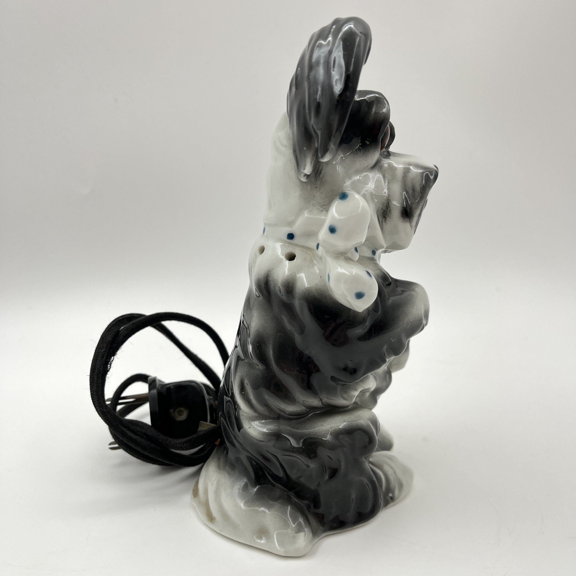 Светильник-ночник "Терьер" ("Собака"), фарфор, роспись, композитный материал, Heinz & Co., Германия, 1951-1972 гг.