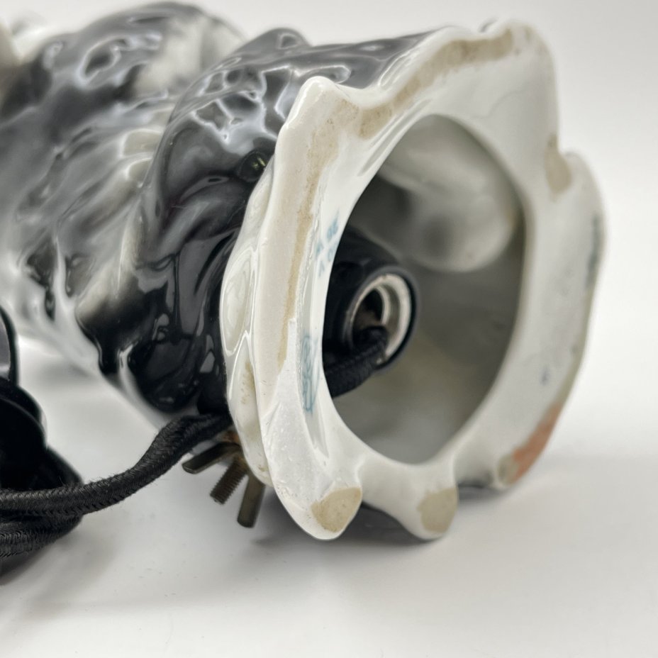 Светильник-ночник "Терьер" ("Собака"), фарфор, роспись, композитный материал, Heinz & Co., Германия, 1951-1972 гг.