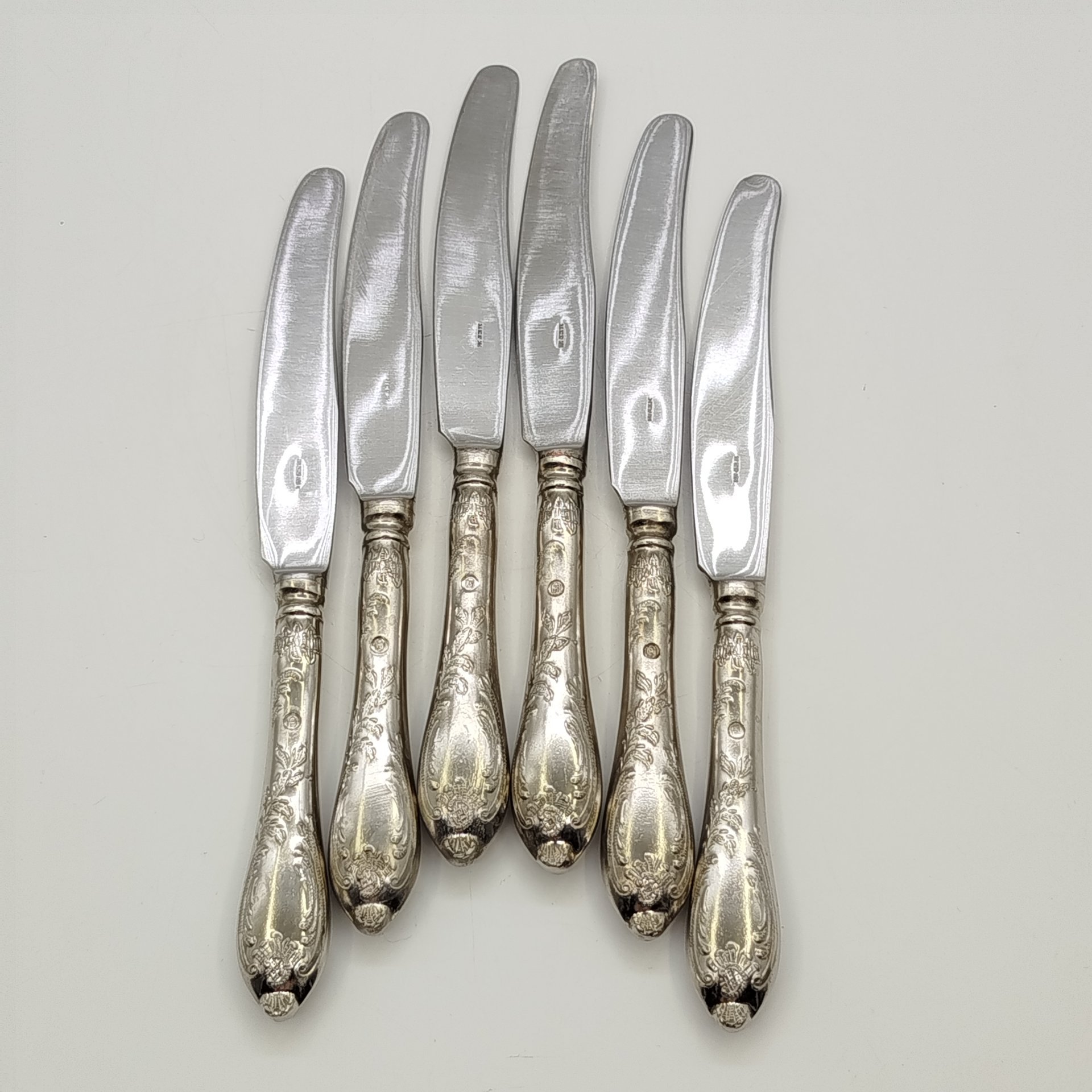 Набор из 6-ти ножей с растительным декором