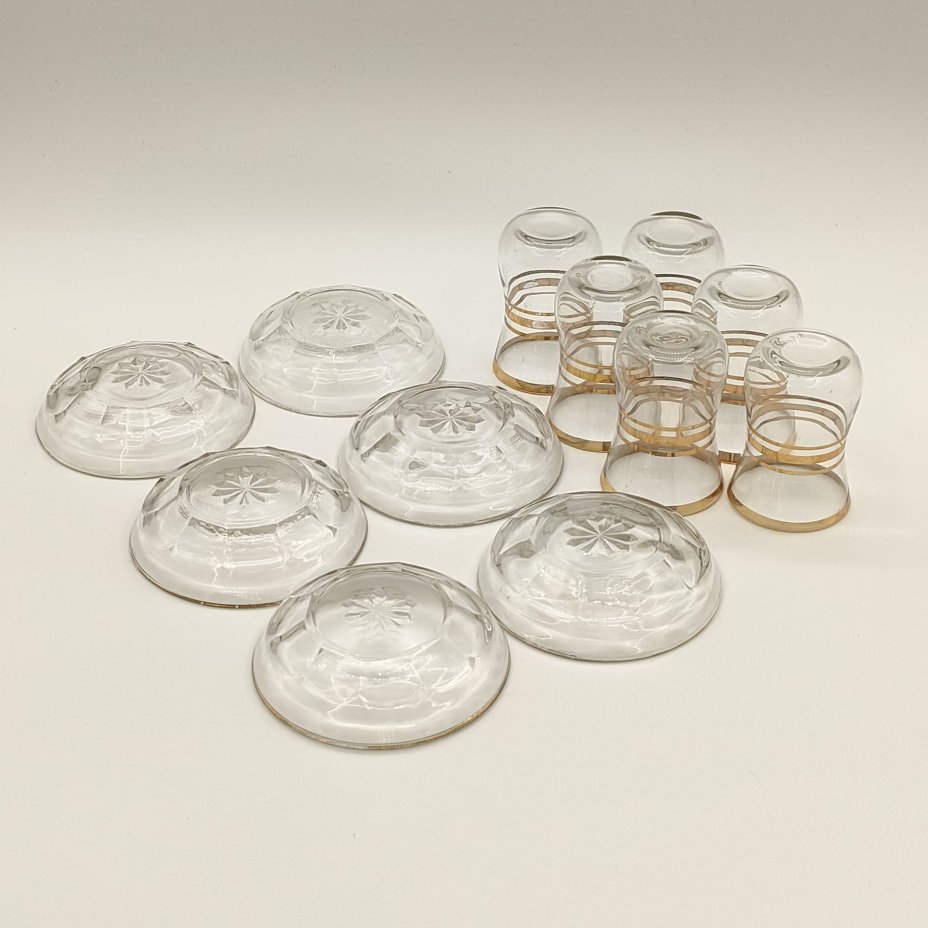 Набор чайных пар на 6 персон со стаканами армудами для чаепития в восточном стиле