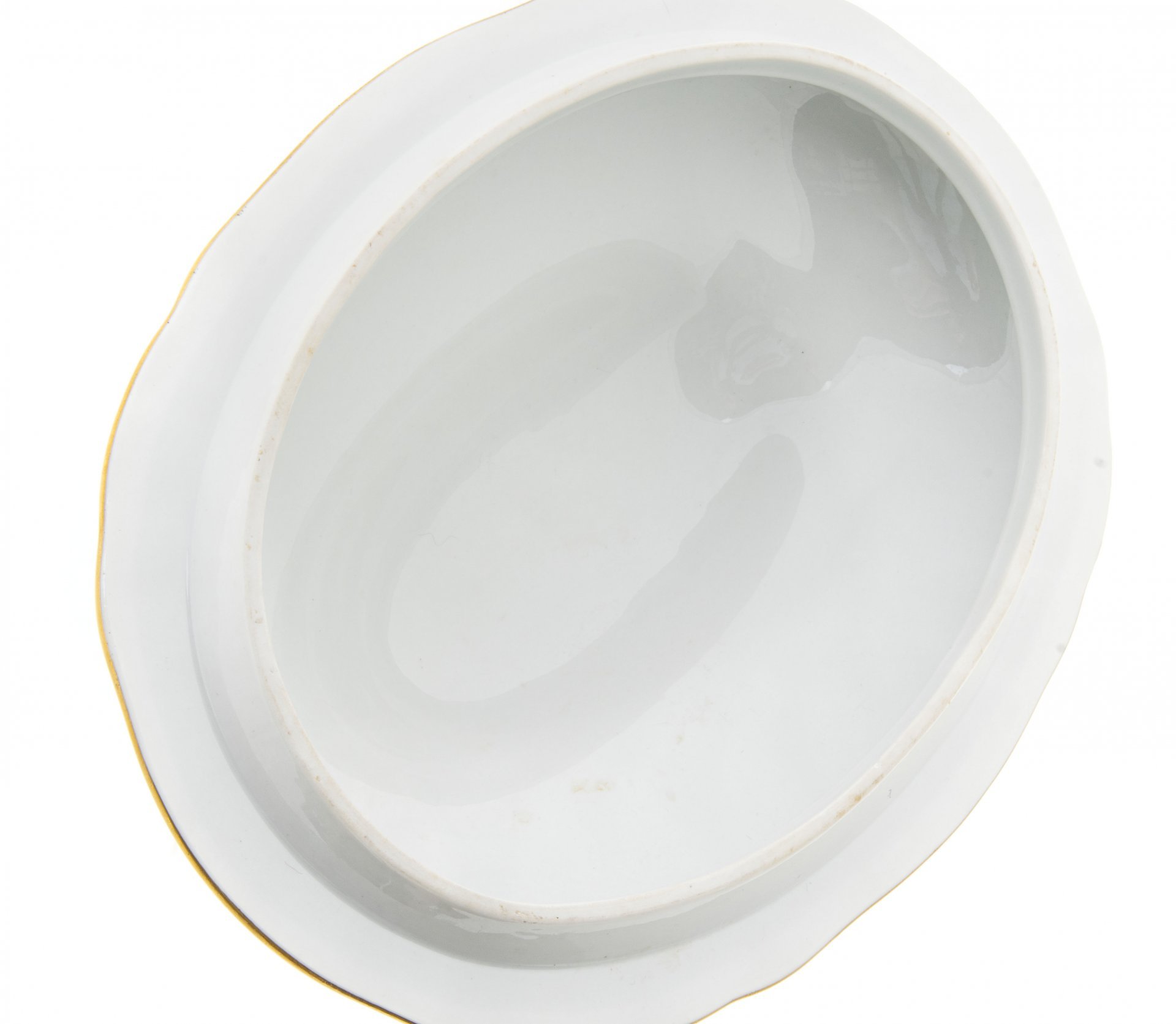 Супница из сервиза "Индийский цветок", фарфор, роспись, золочение, Meissen porcelain manufactory (Мейсен), Германия, 1950-1970 гг., Meissen (Мейсенский фарфор)