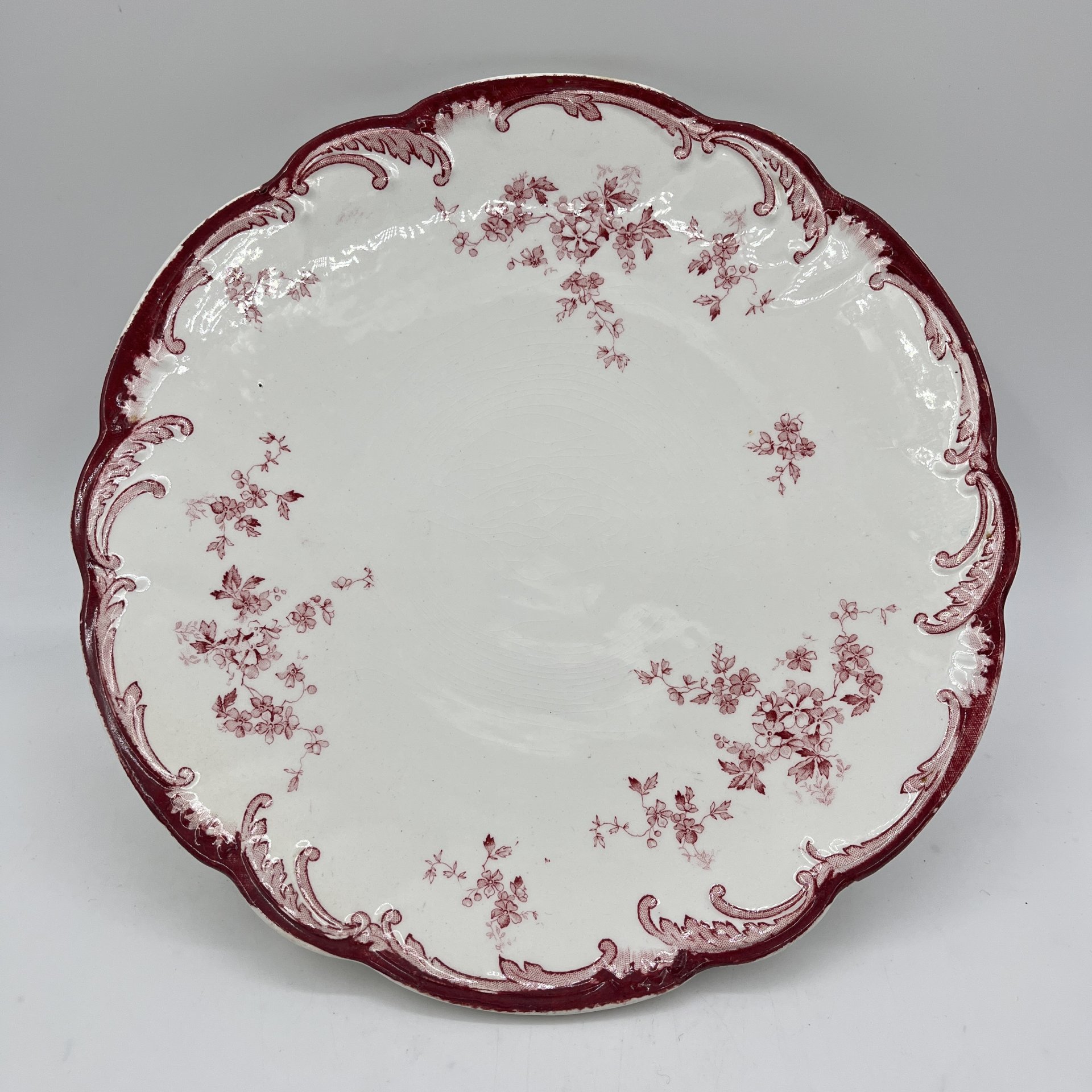 Фруктовница с цветочным декором, Ridgways Royal Semi Porcelain