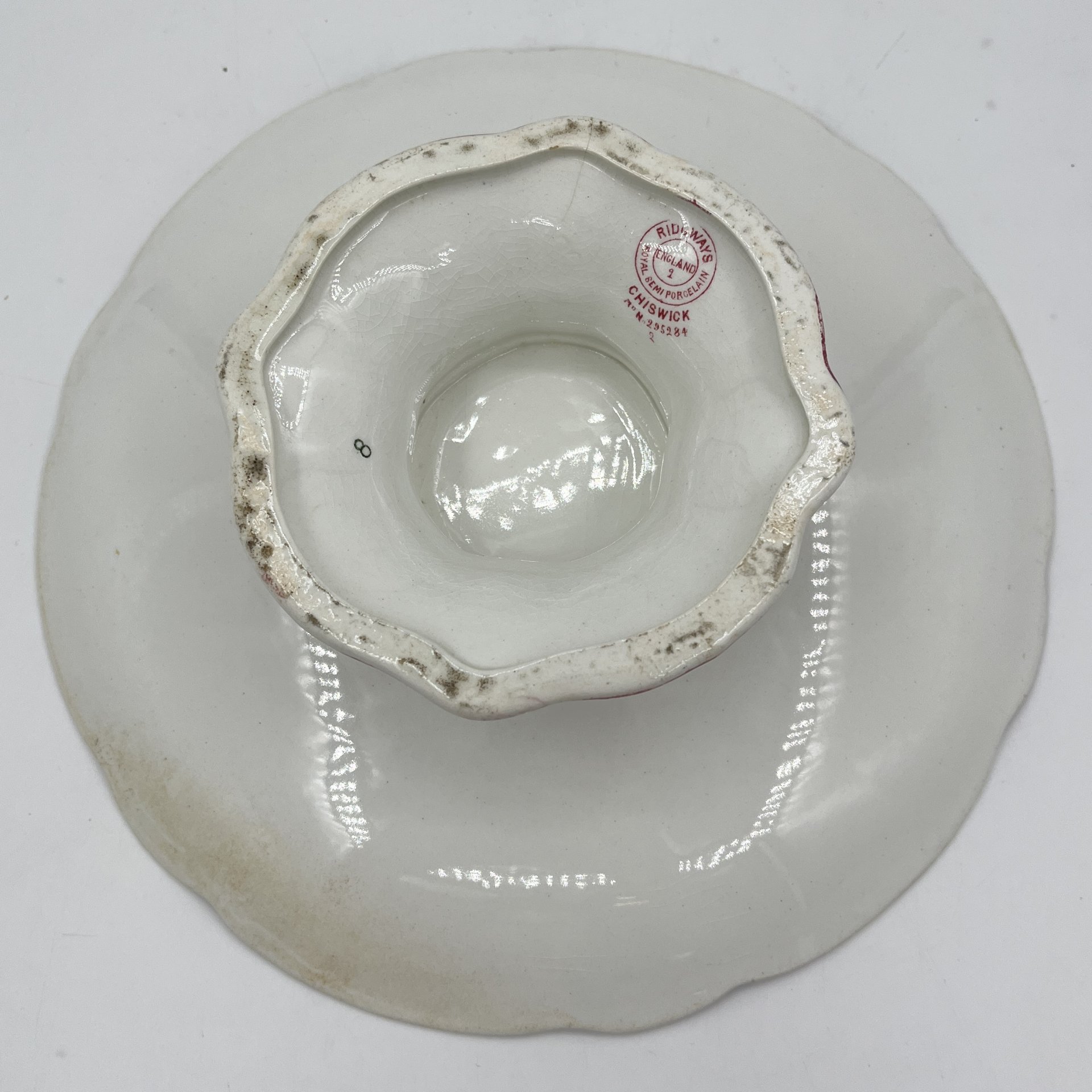 Фруктовница с цветочным декором, Ridgways Royal Semi Porcelain