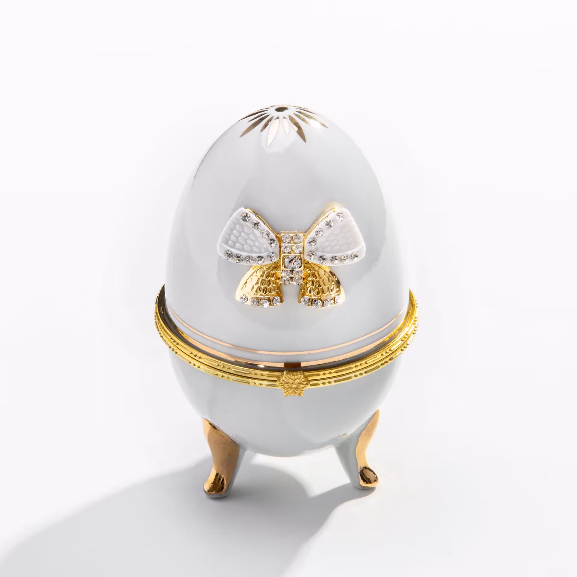 Пасхальное яйцо-шкатулка, фарфор, золочение, фирма "Lefard", Китай, 2010-2020 гг., Lefard (Лефард)