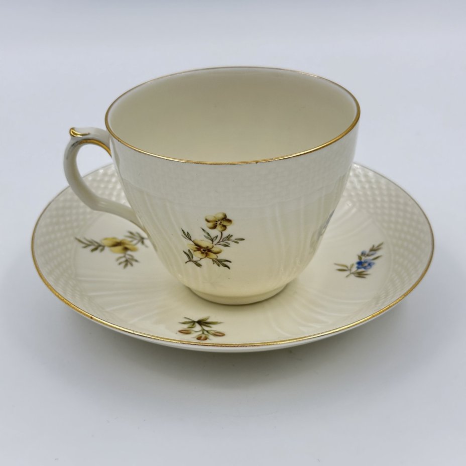 Пара чайная с цветочным декором, Royal Copenhagen