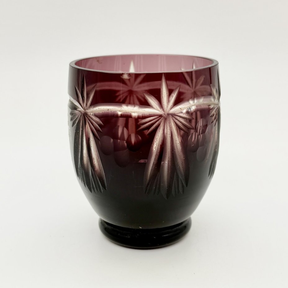 Стакан из марганцевого стекла, стекло, СССР, 1970-1990 гг.