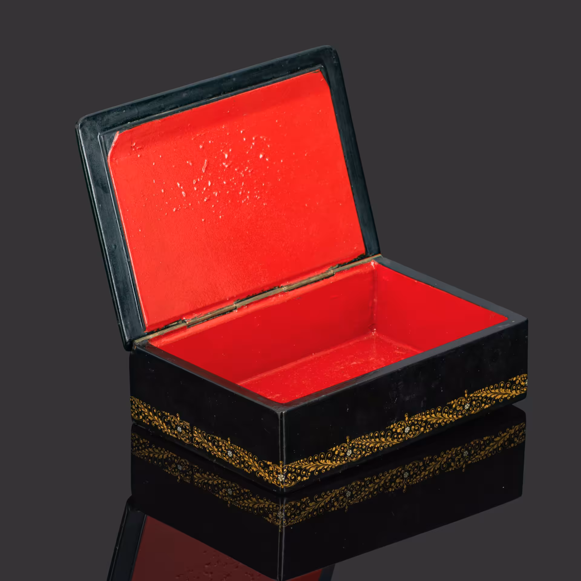 Шкатулка с лаковой миниатюрой "Битва", автор Аникин., № 10292, Палех
