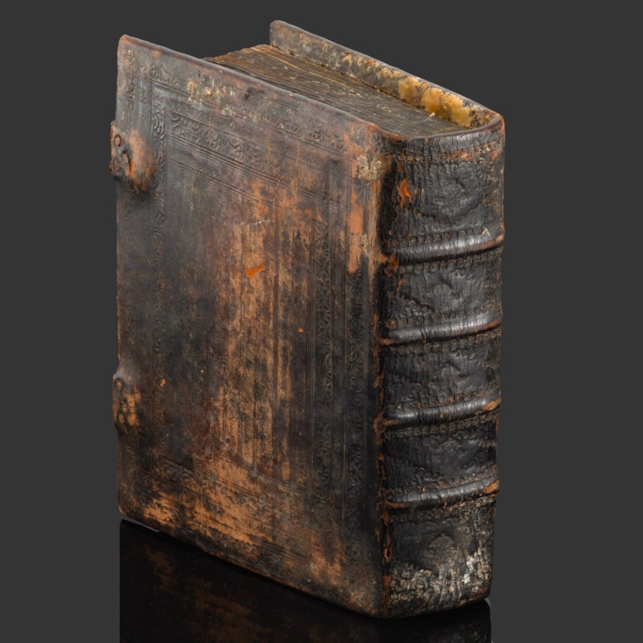 Книга богослужебная "Канонник" ("Молитвослов") в кожаном переплете (перепечатка с образца 1646 г. при царе Алексее Михайловиче и патриархе Иосифе), бумага, печать, кожа, Российская империя, 1794 г.