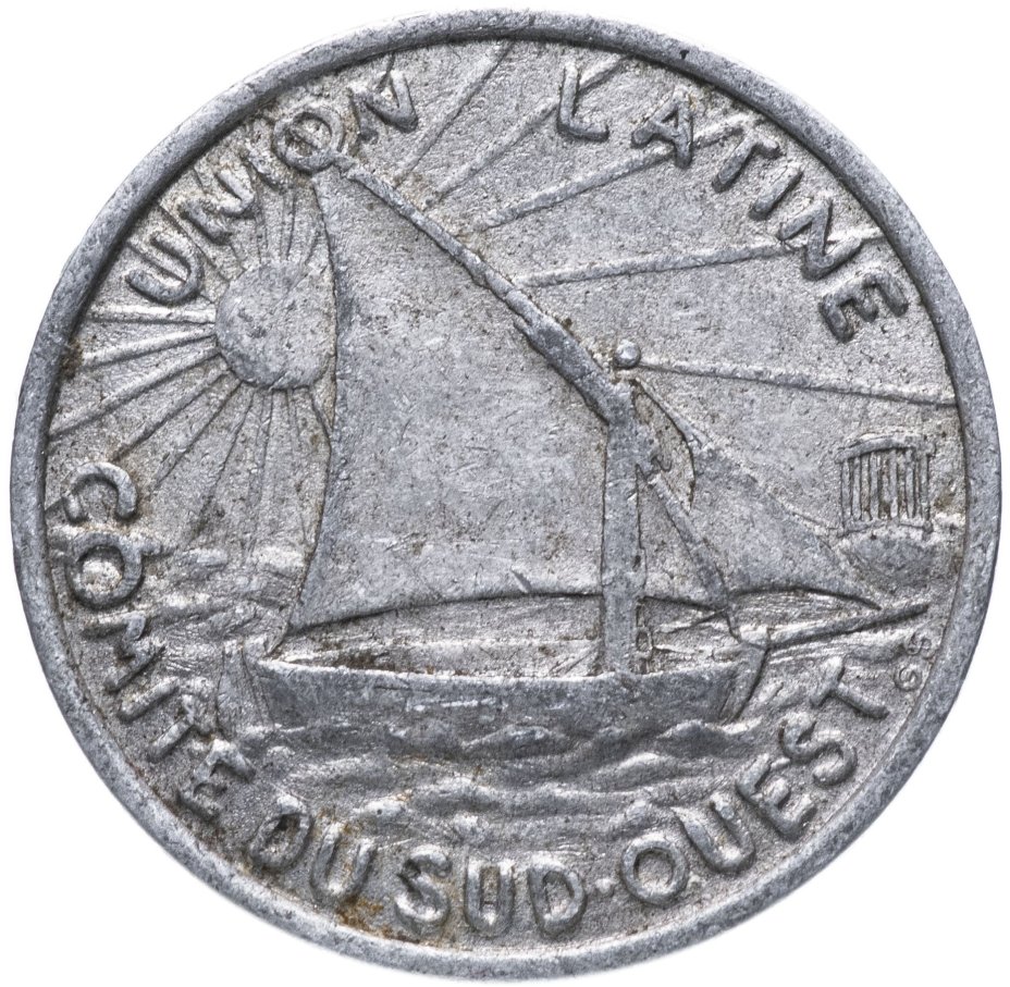 Нотгельд Франция 10 сантимов Тулуза 1927