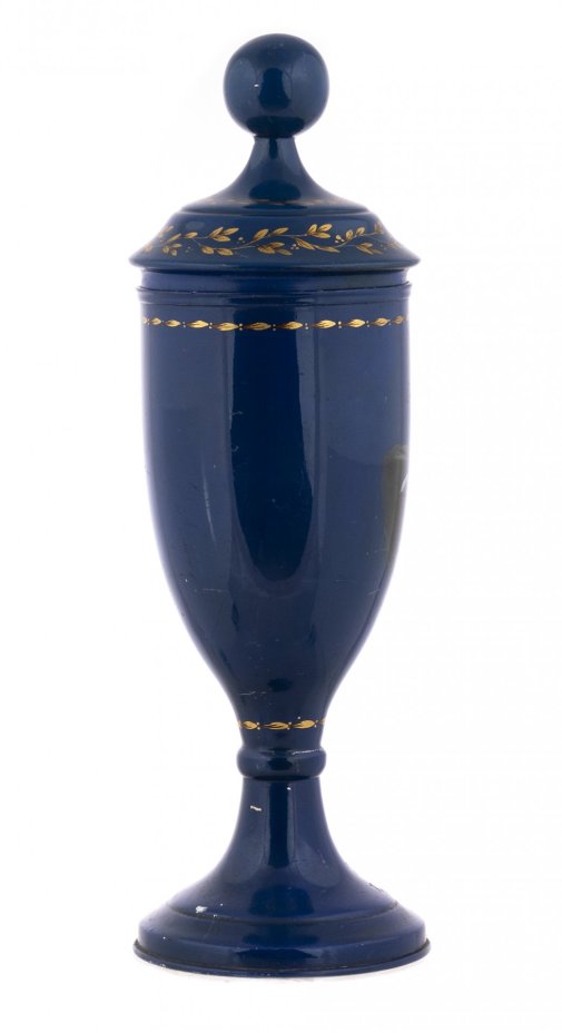 Кубок спортивный «Фигурное катание», металл, роспись красками, СССР, 1960-1970 гг.