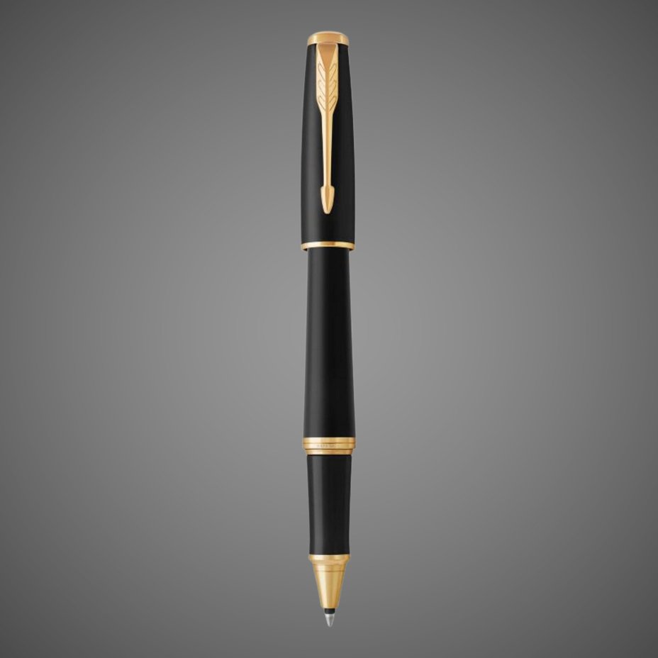 Ручка-роллер Parker Urban Core, Muted Black GT, T309, стержень: F, цвет чернил: black, в подарочной упаковке., Лаки и смолы: лак, нержавеющая сталь