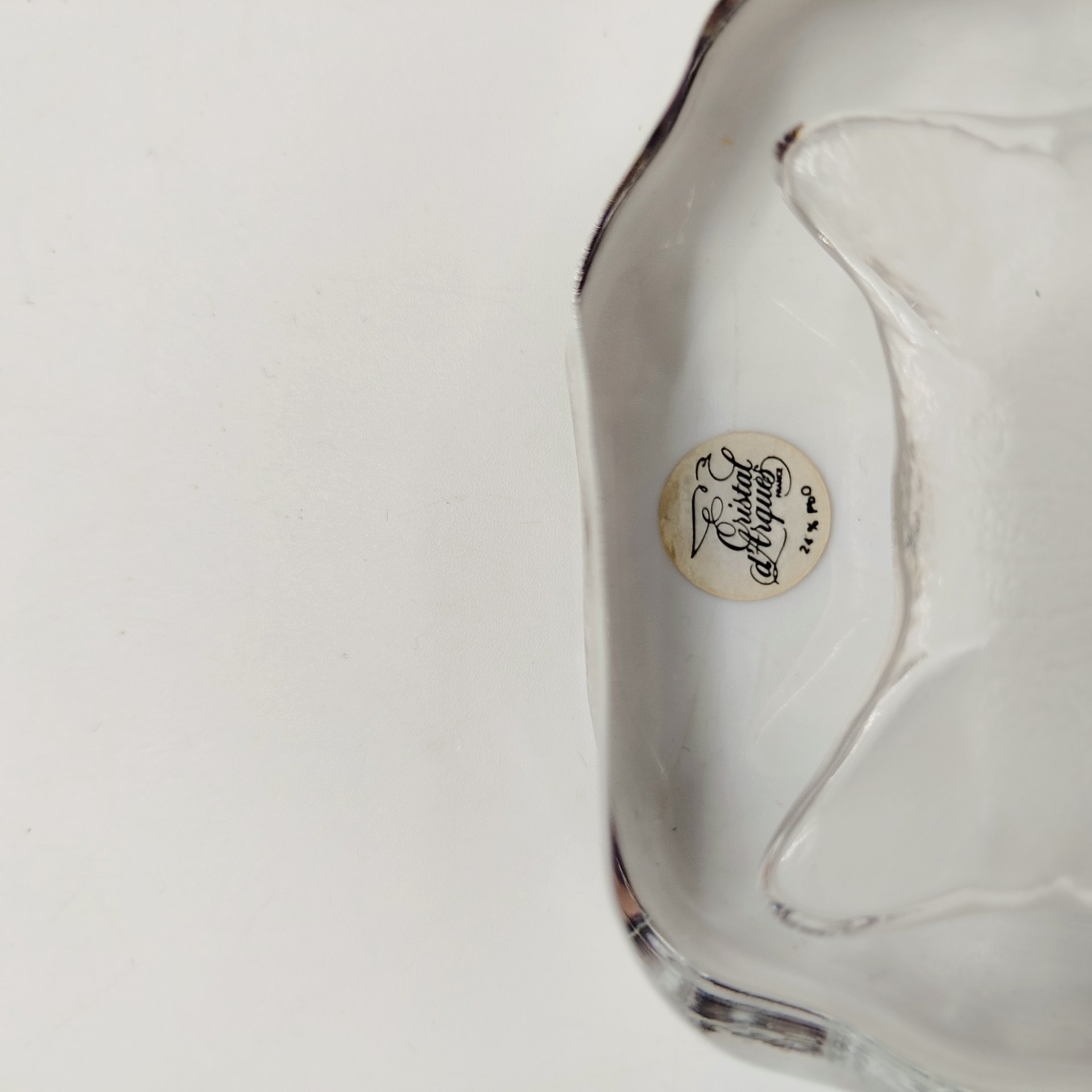 Пресс-папье с изображением кота, Cristal d'Arques