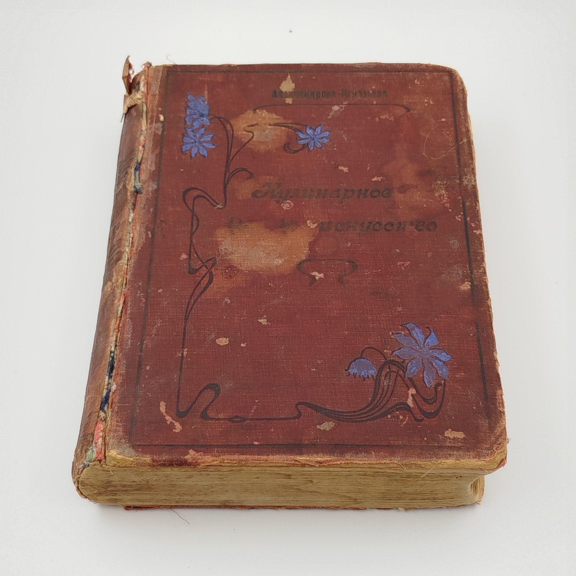 Александрова-Игнатьева П.П. "Практические основы кулинарного искусства", с приложением курса мясоведения Игнатьева М.А., бумага, печать, коленкор, тиснение, Типография товарищества И.Д. Сытина, Российская империя, 1908 г.