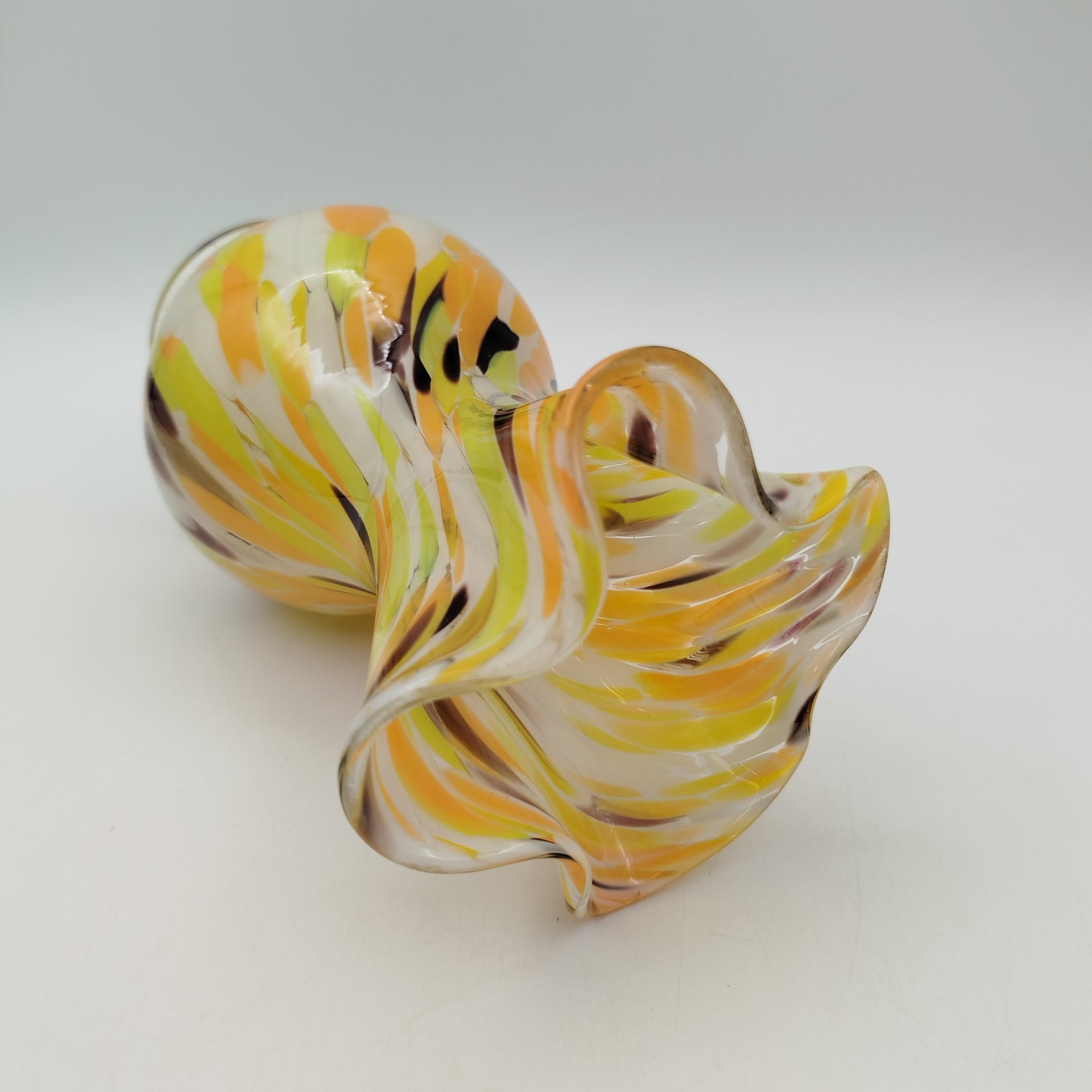 Ваза, цветное стекло, гутная техника, СССР, 1960-1990 гг.