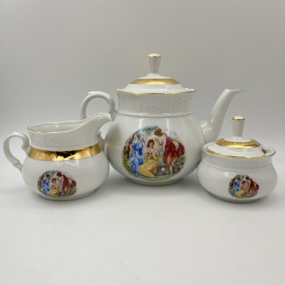 Чайник, молочник и сахарница "Мадонна"