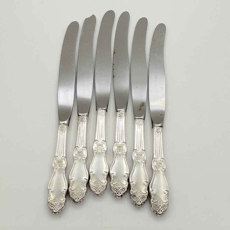 Набор из шести ножей "Серебряная роза"