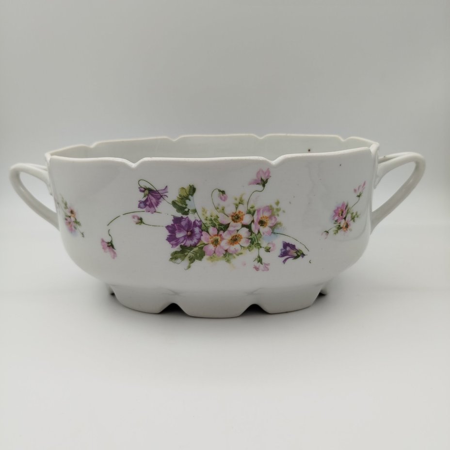 Террина с цветочным декором (без крышки)