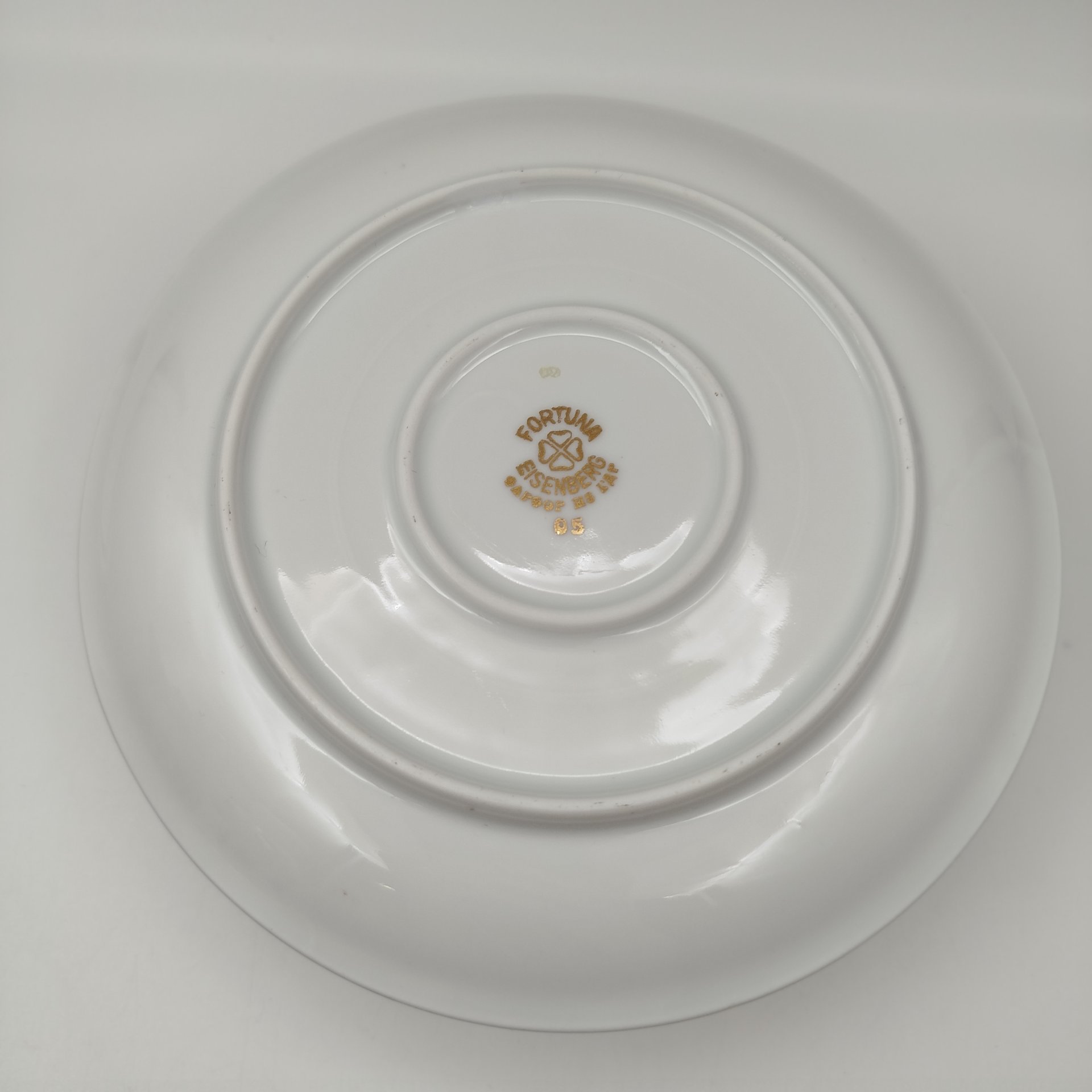 Сухарница из сервиза "Мадонна", фарфор, крытье, люстр, золочение, Fortuna Eisenberg, ГДР, 1960-1973 гг.