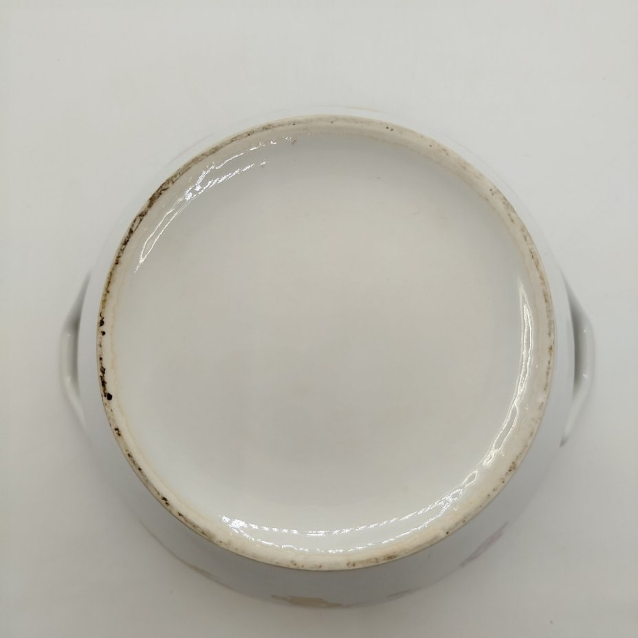 Супница с растительным декором, фарфор, золочение, деколь, Concordia Lesov, Чехословакия, 1970-1991 гг.