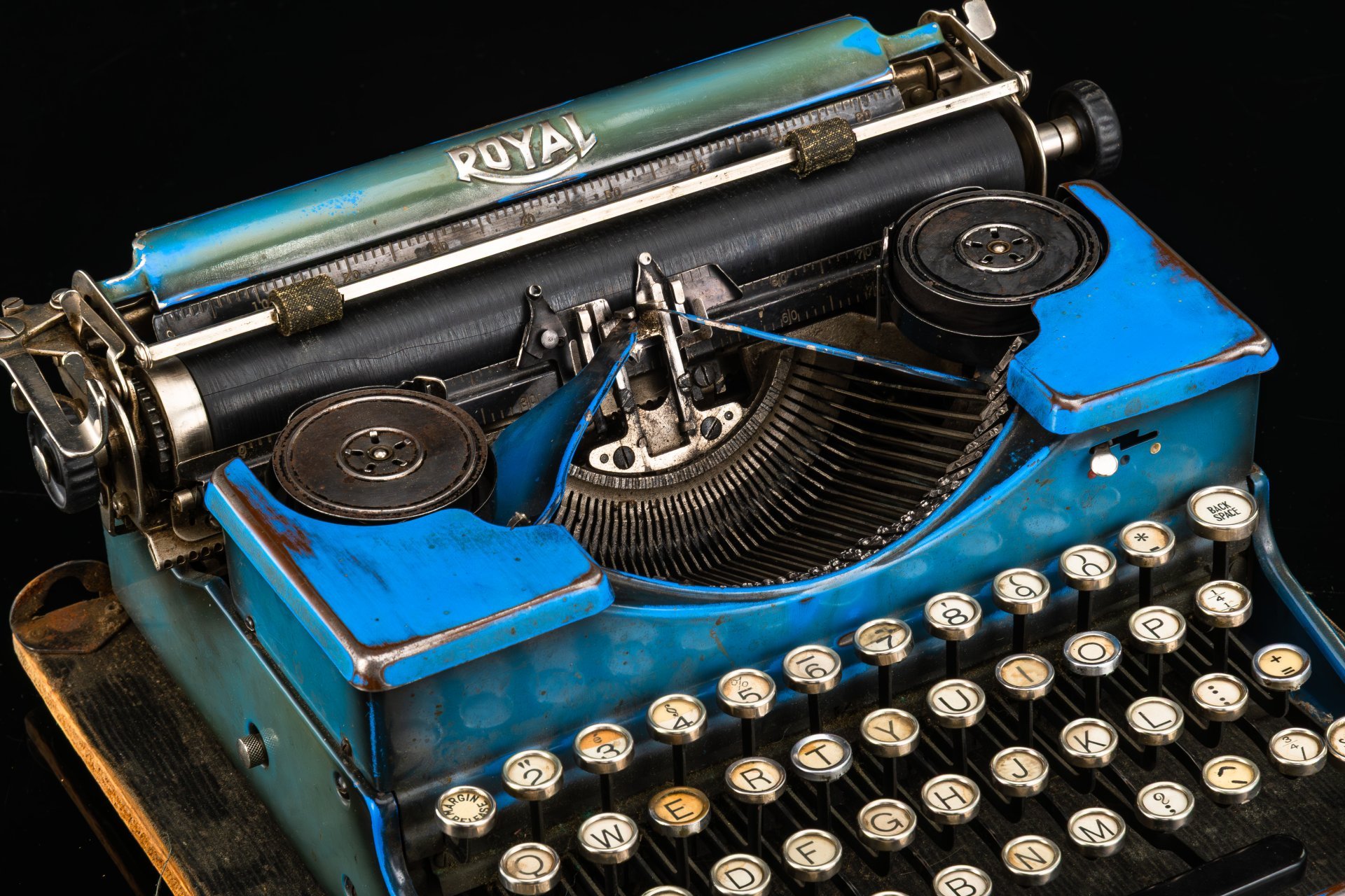 Печатная машинка "Royal Portable", металл, резина, дерево, США, 1929-1940 гг.