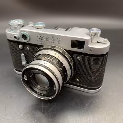 Фотоаппарат пленочный "ФЭД-2" в оригинальном кофре, Харьковский машиностроительный завод им. Дзержинского (ФЭД)