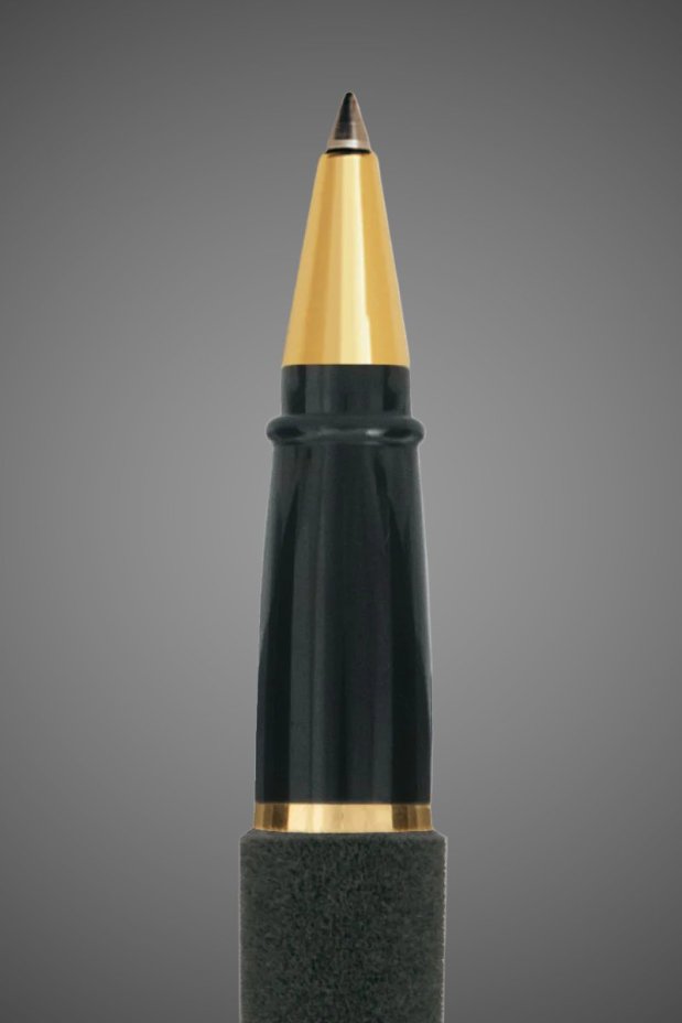 Ручка-роллер Aurora Ipsilon Velvet Black GT, в подарочной коробке, Лаки и смолы: лак, позолота, позолота