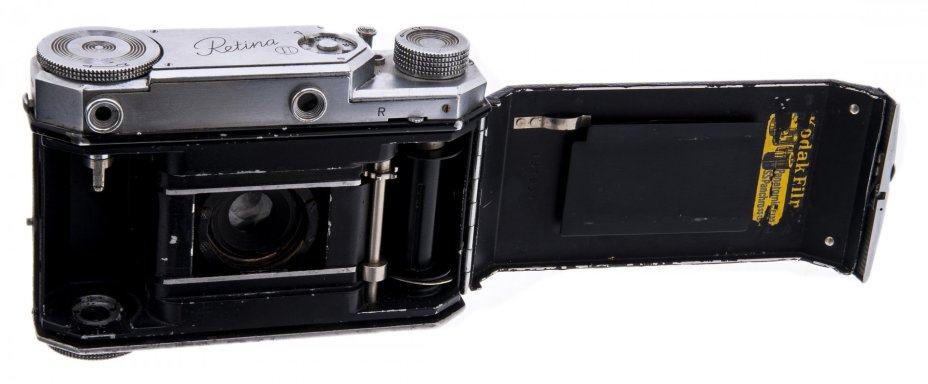 Подборка из 3 пленочных фотоаппаратов "Kodak Retina II", "Dollina Certo Dresden", "Minifex", сплав металла, кожа, Германия, 1930-1950 гг.