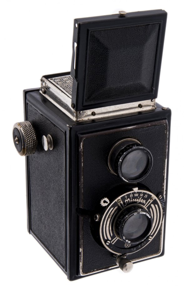 Подборка из 3 пленочных фотоаппаратов "Kodak Retina II", "Dollina Certo Dresden", "Minifex", сплав металла, кожа, Германия, 1930-1950 гг.