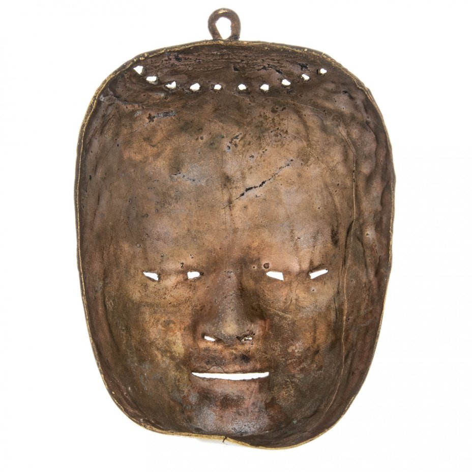 Панно декоративное "Маска будды", металл, Азия, 1970-1990 гг.