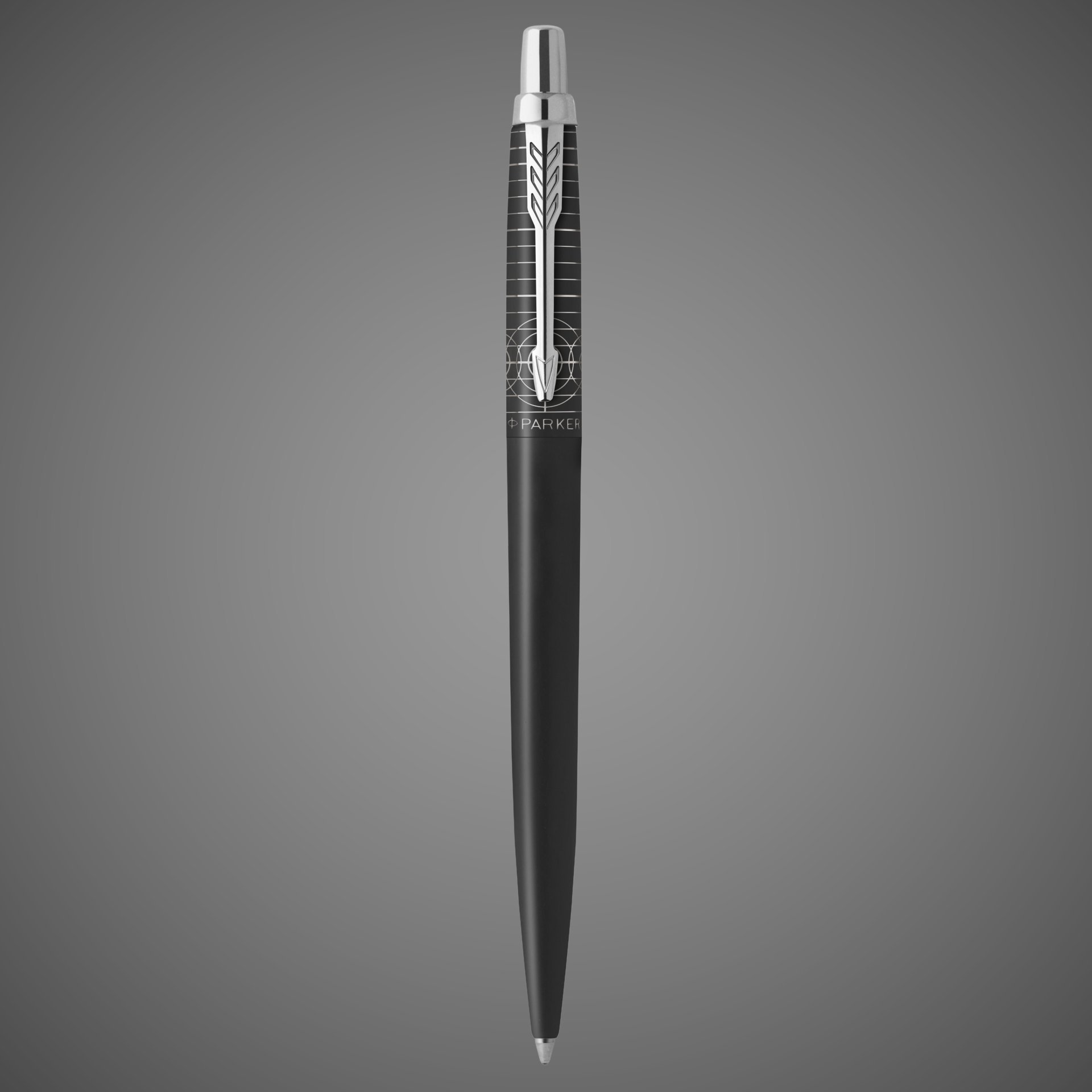 Ручка шариковая Parker "Jotter XL Legacy of Flight Matte Black CT" синяя, 1,0мм, подар. упаковка, Лаки и смолы: лак, нержавеющая сталь