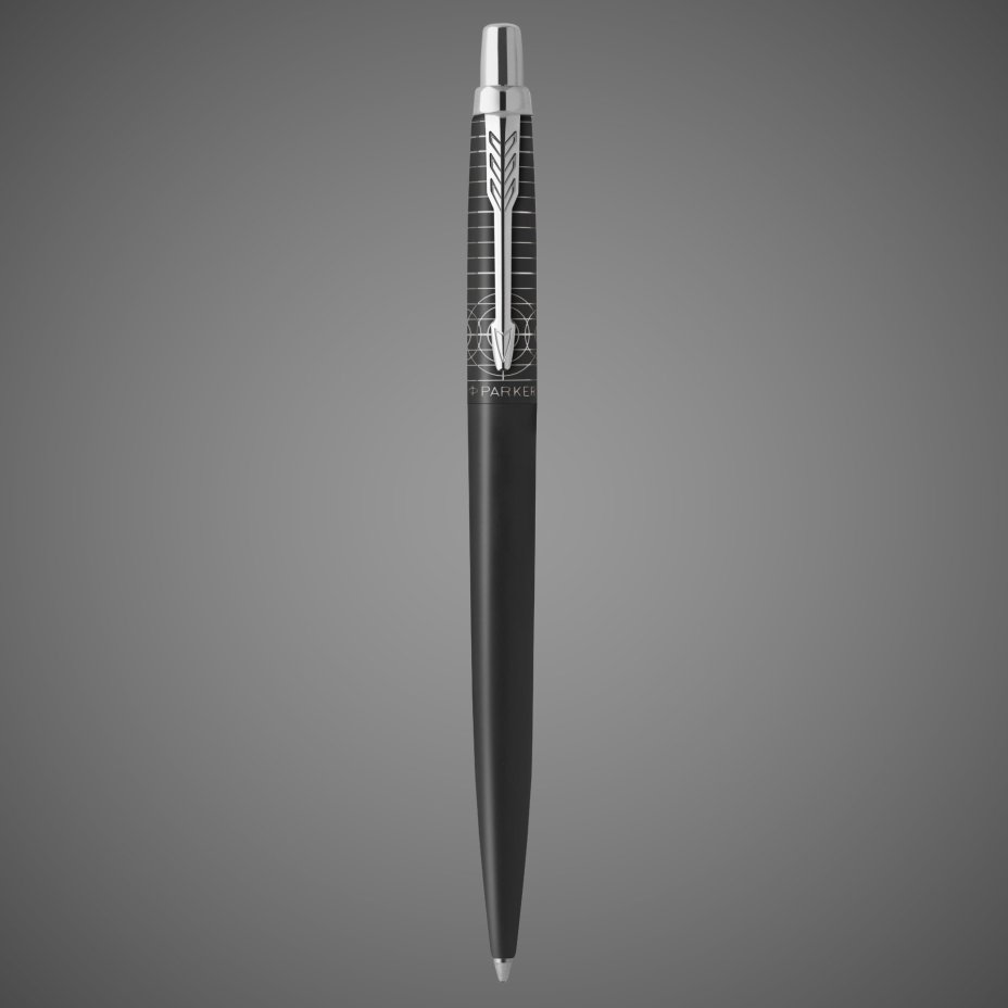 Ручка шариковая Parker "Jotter XL Legacy of Flight Matte Black CT" синяя, 1,0мм, подар. упаковка, Лаки и смолы: лак, нержавеющая сталь