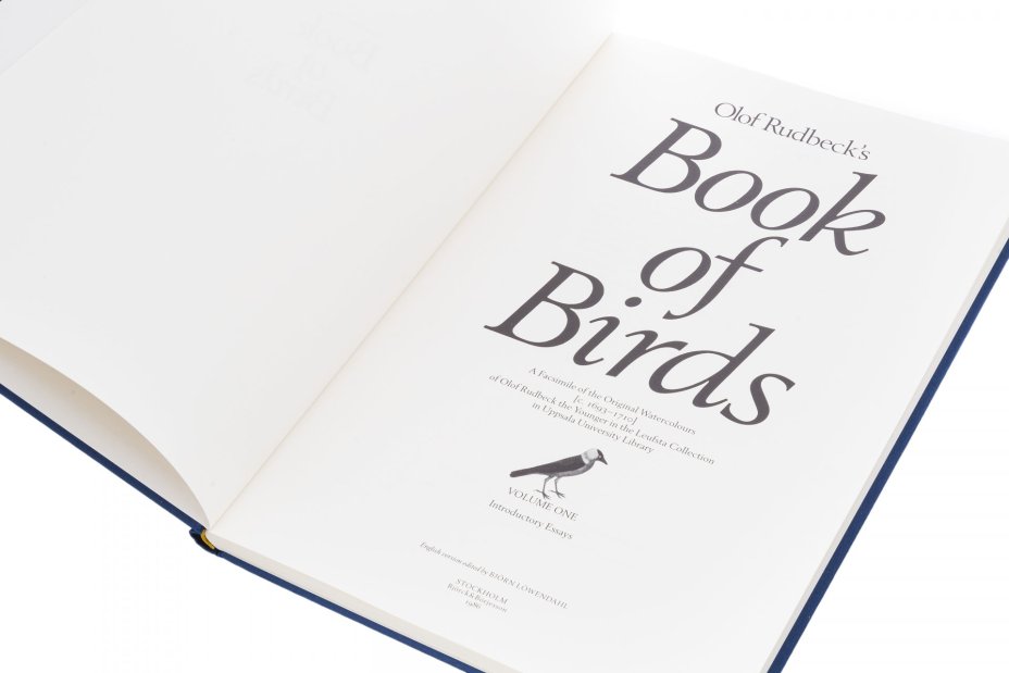 Книга "RUDBECK'S BOOK OF BIRDS", подарочное издание в футляре, тираж 500 экз., издательство "Björck & Börjesson", Швеция, 1986 г., Björck & Börjesson