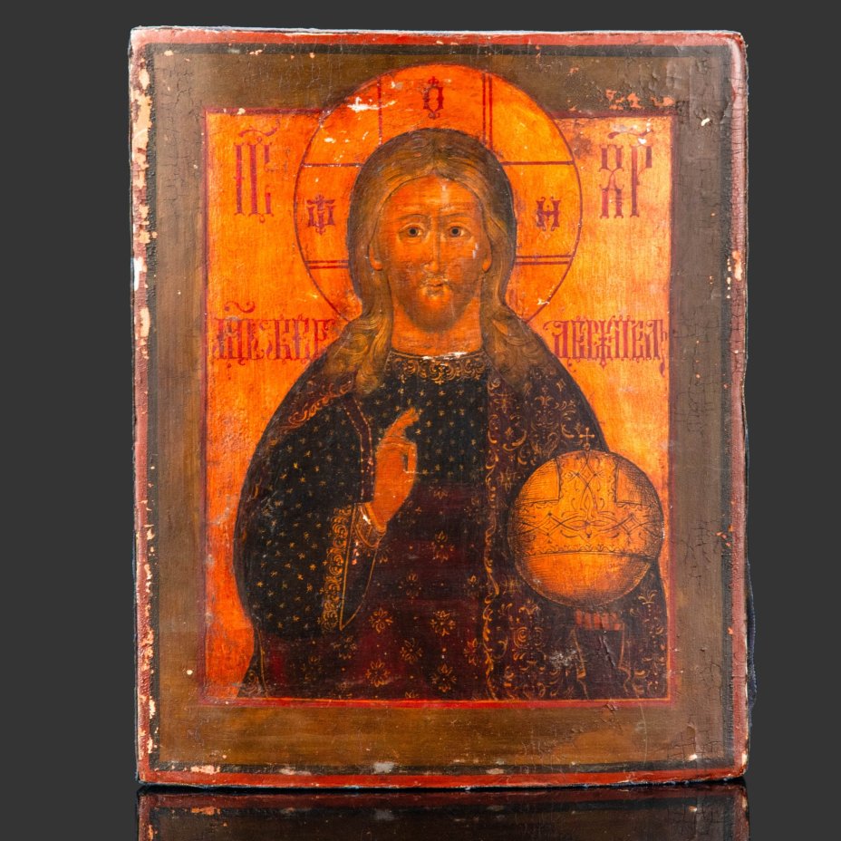 Икона "Господь Вседержитель", мастер-монограммист "БС"
