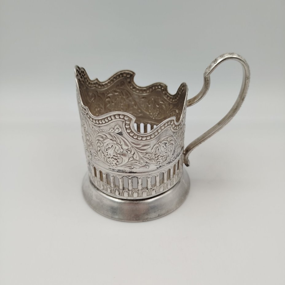 Подстаканник "Советский космос", мНЦ (медь-никель-цинк), Кольчугинский завод цветных металлов, СССР, 1970-1980 гг.