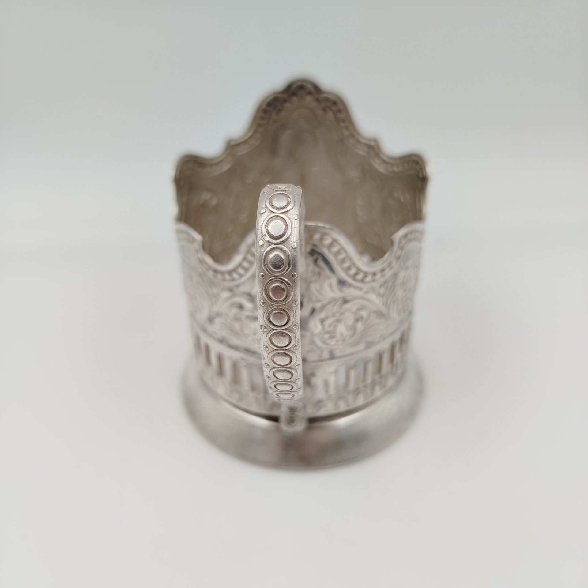 Подстаканник "Советский космос", мНЦ (медь-никель-цинк), Кольчугинский завод цветных металлов, СССР, 1970-1980 гг.