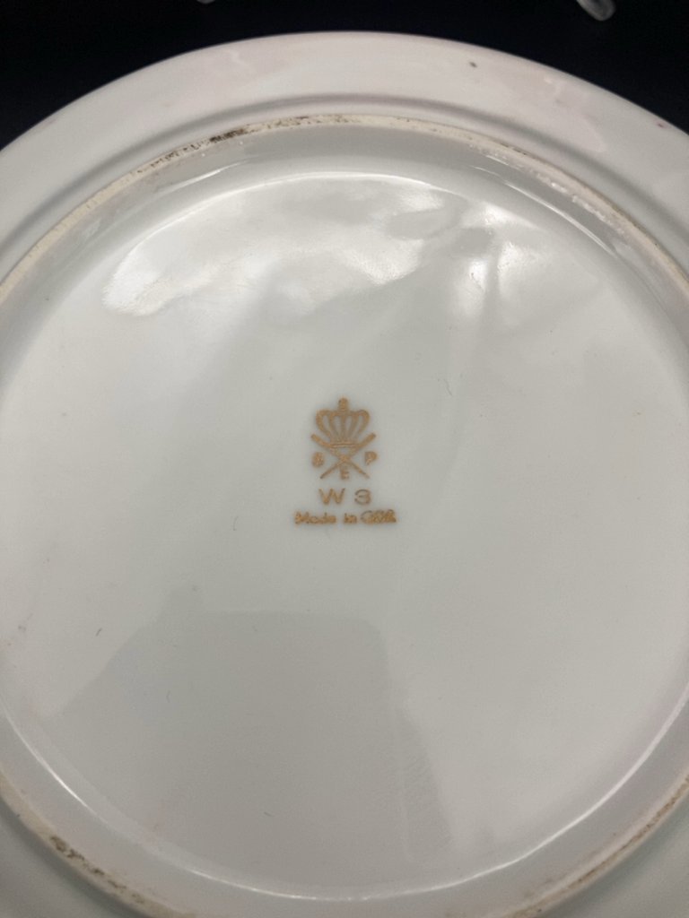 Набор из 2 десертных тарелок и 2 блюдец, Eisenberg Special Porcelain, ГДР