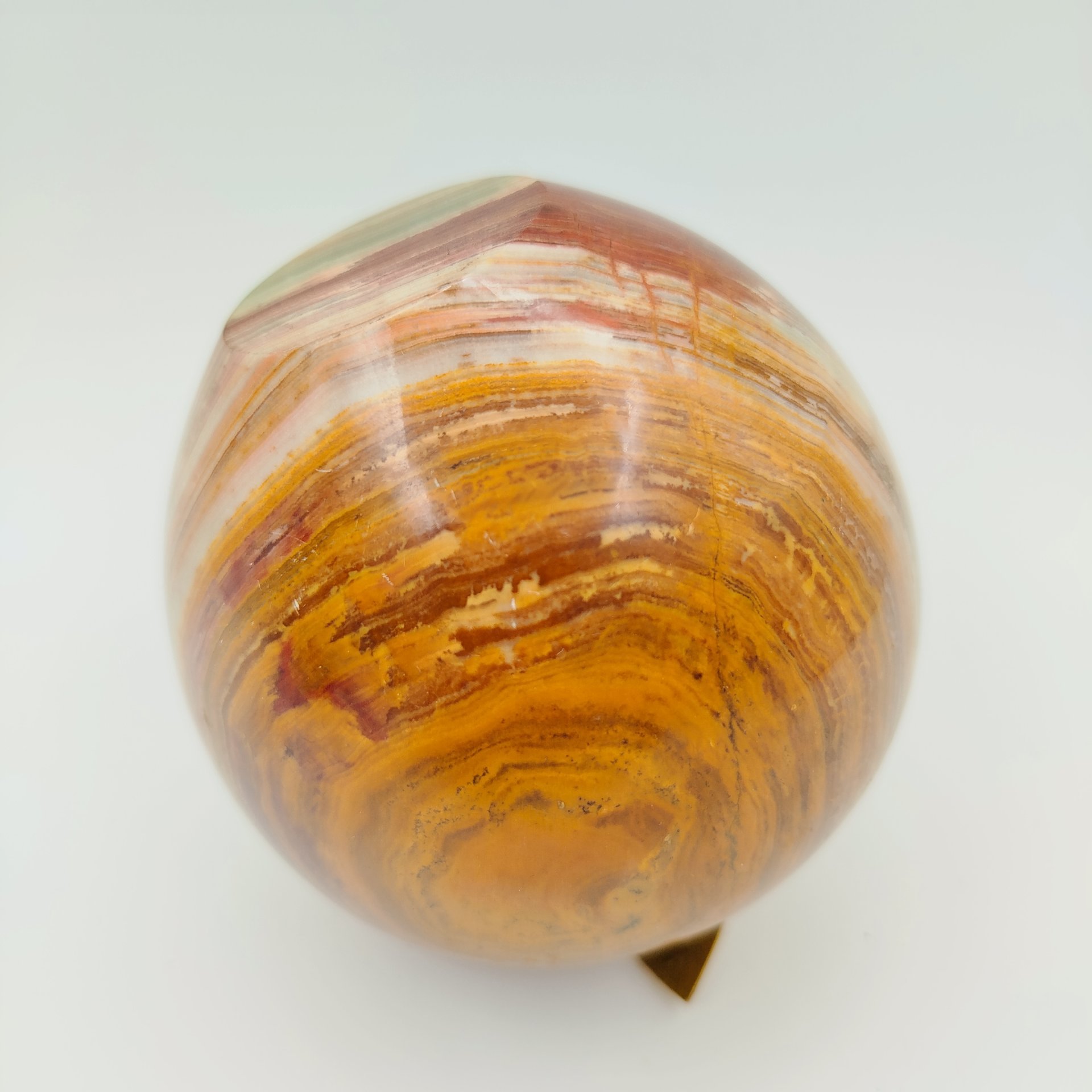 Часы настольные в форме яблока, оникс, металл, Азия, 2000-2015 гг.