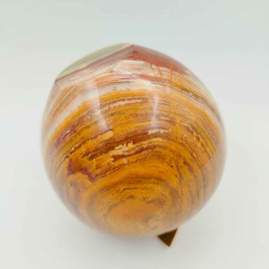 Часы настольные в форме яблока, оникс, металл