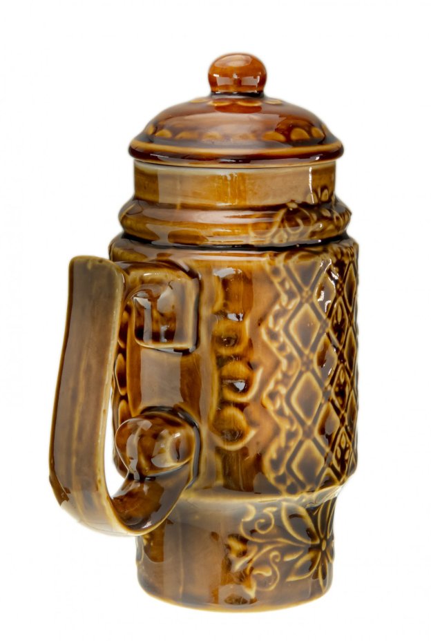 Кружка "Подсолнух", фаянс, Московский завод "Изолятор", г. Москва, СССР, 1970-1980 гг., Московский завод «Изолятор»